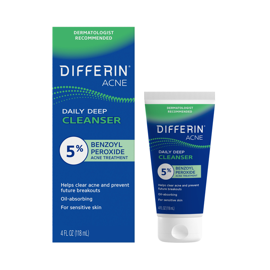 Differin 5% Benzoyl Peroxide Daily Deep Cleanser