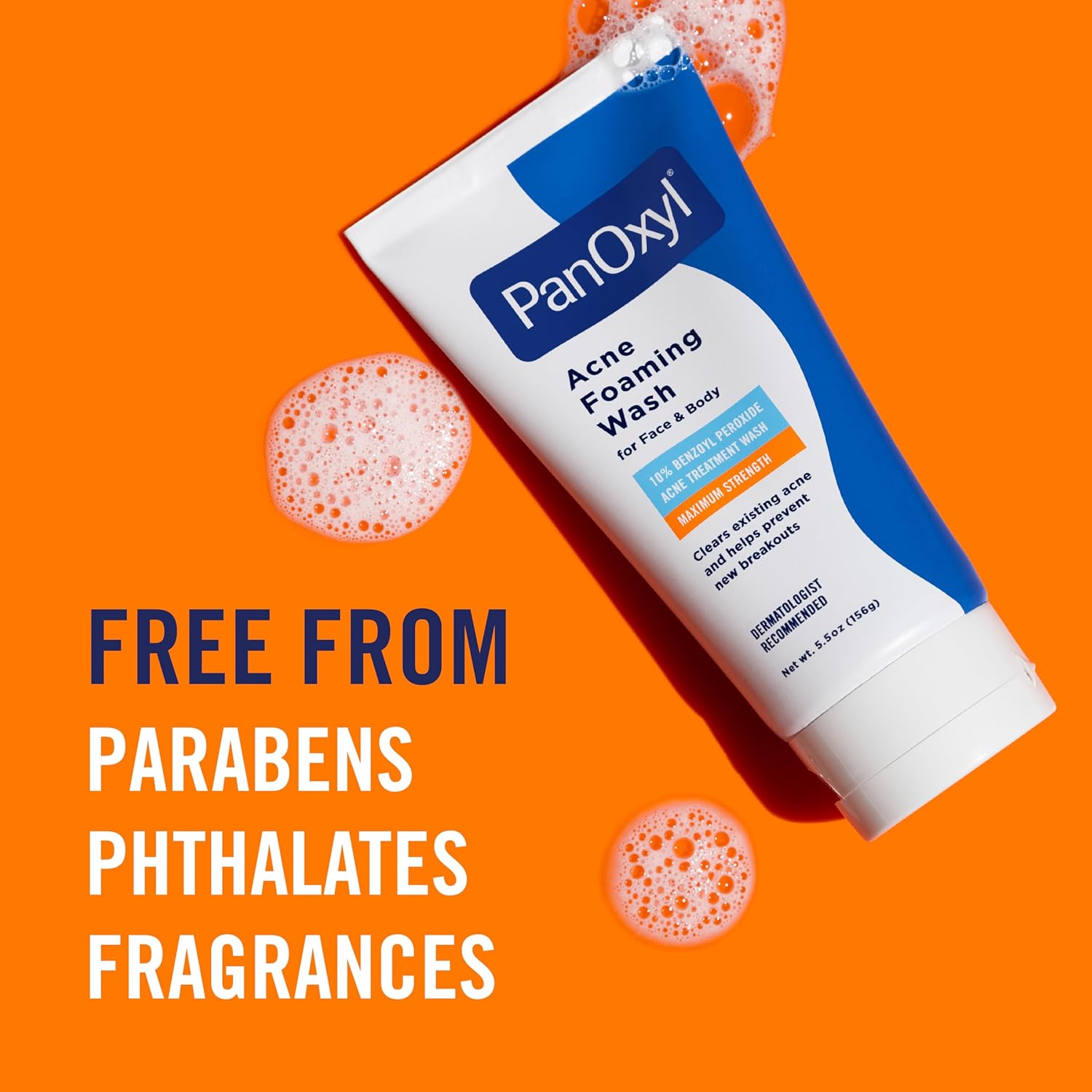 PanOxyl Acne Foaming Wash Maximum Strength 10% Benzoyl Peroxide