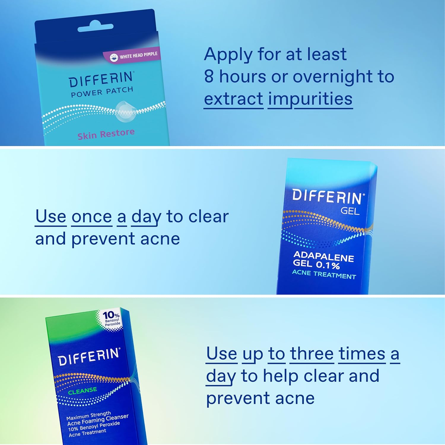 Differin Power Patch Skin Restore Hydrocolloid Pimple Patches