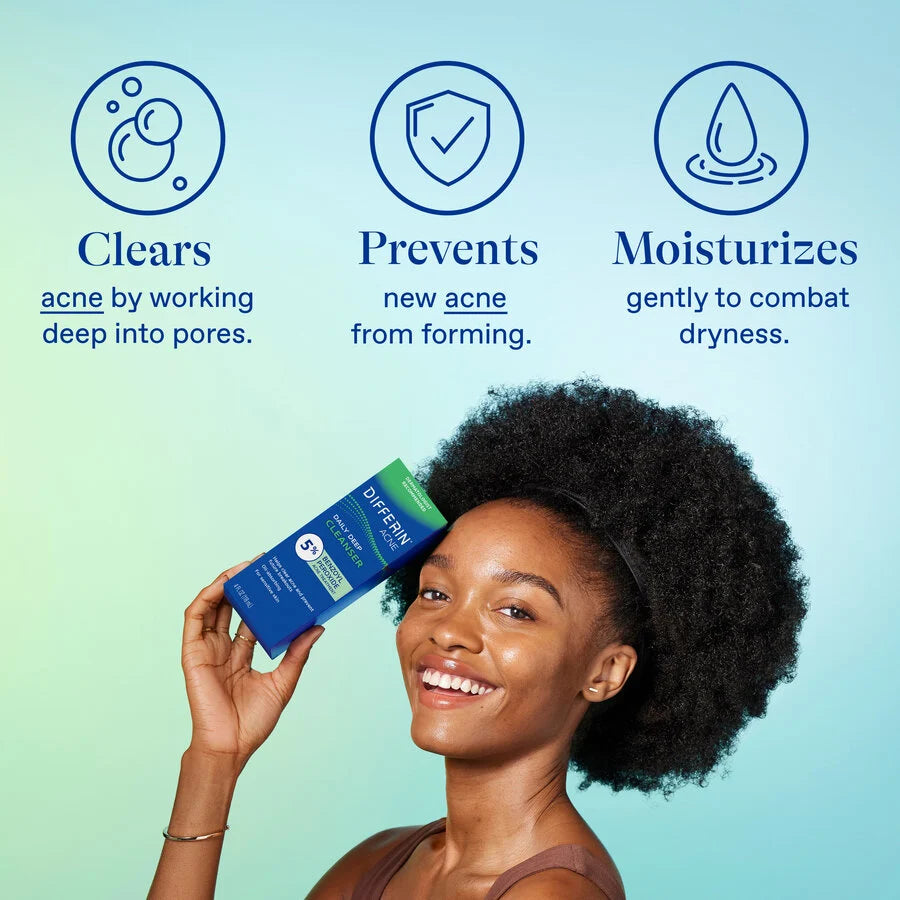 Differin 5% Benzoyl Peroxide Daily Deep Cleanser